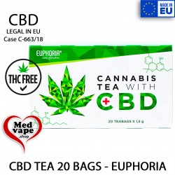 CBD TEA 20 BAGS - EUPHORIA MEDVAPE THC